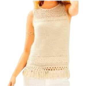 Lilly Pulitzer Limon Crochet Sweater